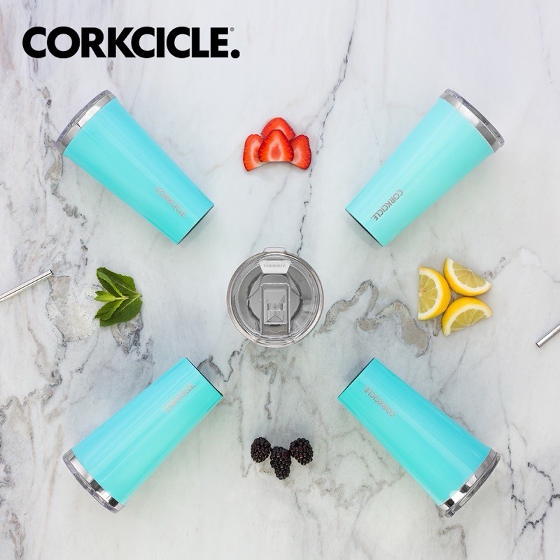 現貨 美國CORKCICLE 酷仕客 三層真空吸管杯/寬口杯隨行杯700ml 土耳其藍/橄欖-細節圖3