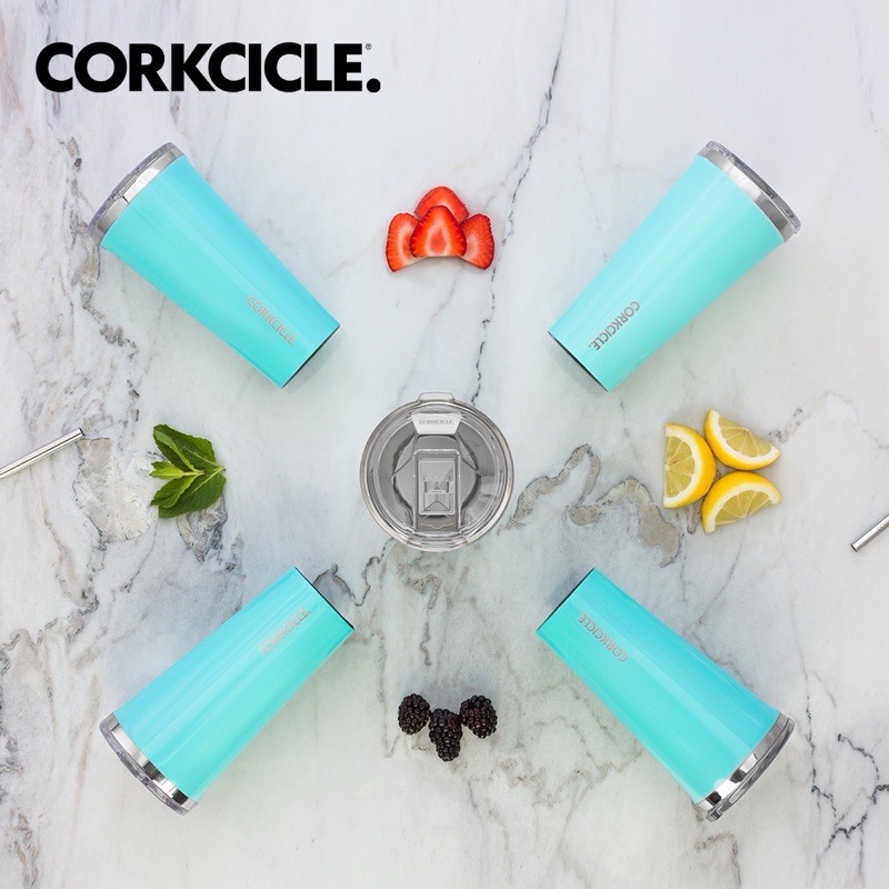 現貨 美國CORKCICLE 酷仕客 三層真空吸管杯/寬口杯隨行杯700ml 土耳其藍/橄欖-細節圖3