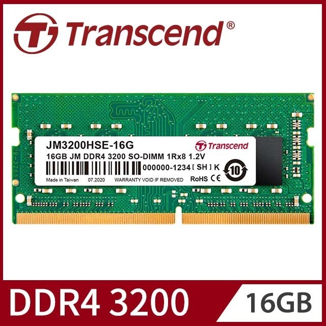 [全新]創見 JetRam DDR4 3200 8G 16G筆電記憶體@台南面交@終生保!! 8GB 16GB-規格圖2