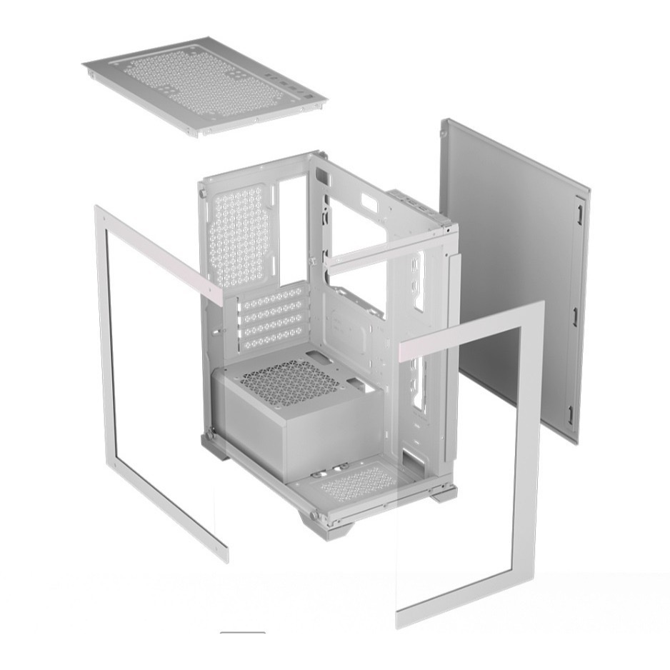 [高雄台南面交]AQUARON 海景房 雙景透視 電腦機殼@全新@顯卡31cm CPU16cm 內附三顆炫彩固光風扇!!-細節圖4
