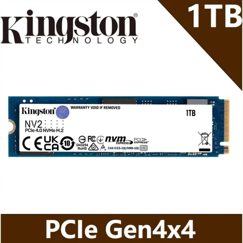 [全新] kingstone 金士頓 NV2 1TB SSD 固態硬碟@台南可面交@PCIe Gen3x4 1T