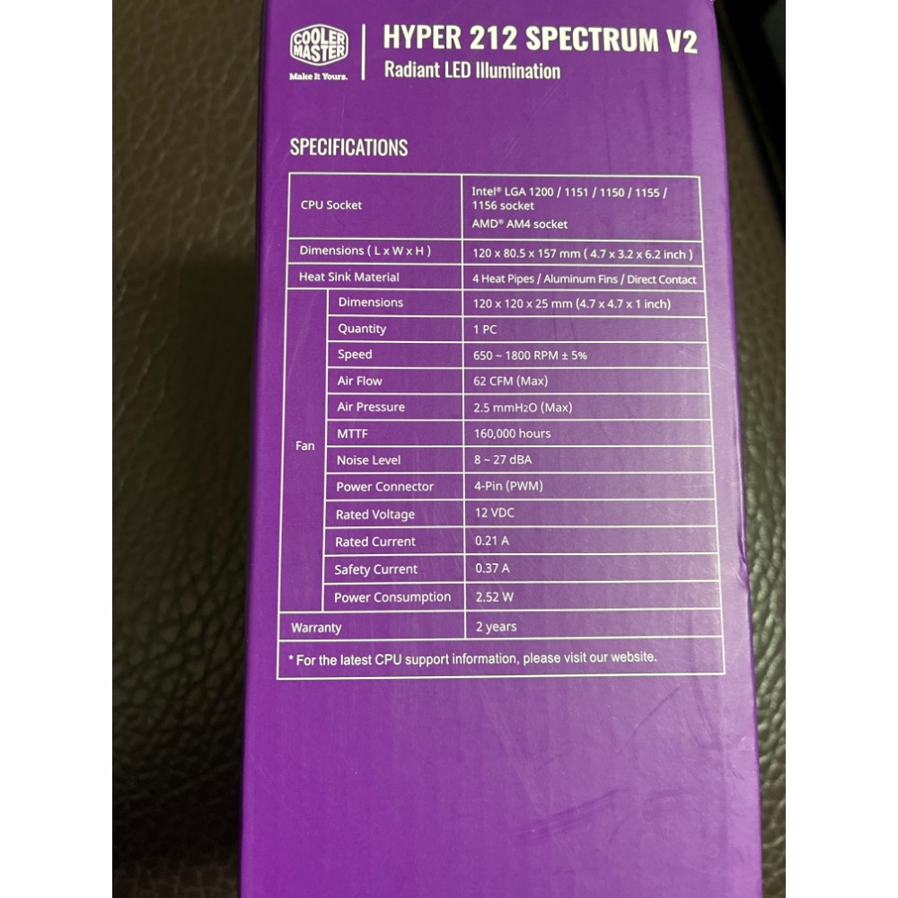 [全新]酷碼 Hyper 212 SPECTRTRUM V2CPU散熱風扇@台南面交@-細節圖2