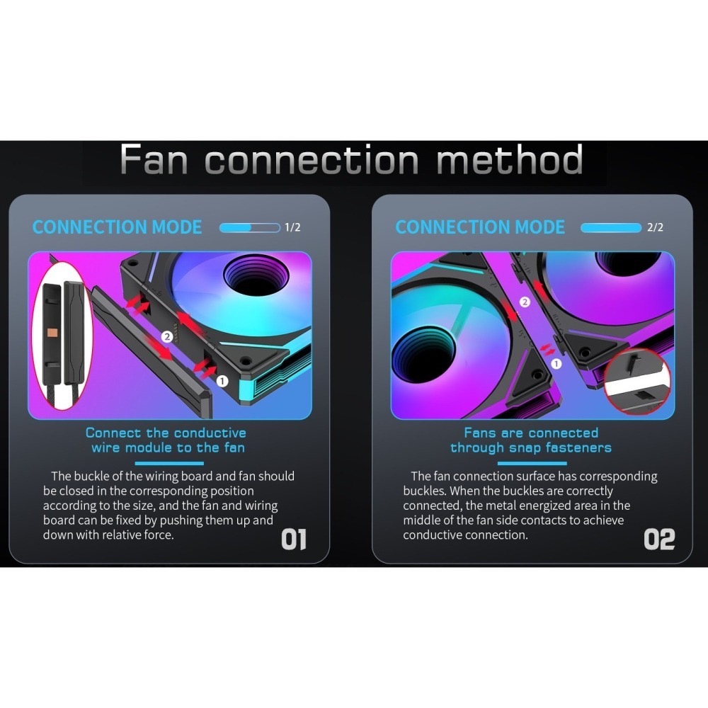 [全新]LOVINGCOOL 雷利酷 稜鏡 積木 ARGB風扇@台南可面交@無線卡扣拼接 附導電板-細節圖3