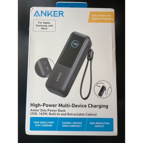 Anker A1695 Zolo 165W 鋰電池移動電源 25000mAh 锱色 磨砂塑膠
