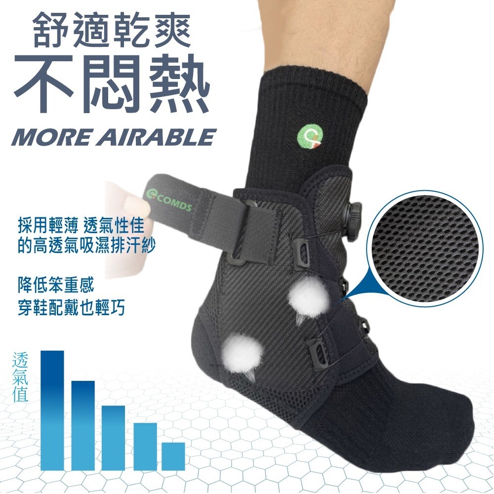 康得適-COMDS CJ-9A02旋鈕式護腳踝 護踝 醫療級護踝 不分尺寸 腳踝支架 醫療護踝 腳踝護具醫療 護具 腳踝-細節圖3