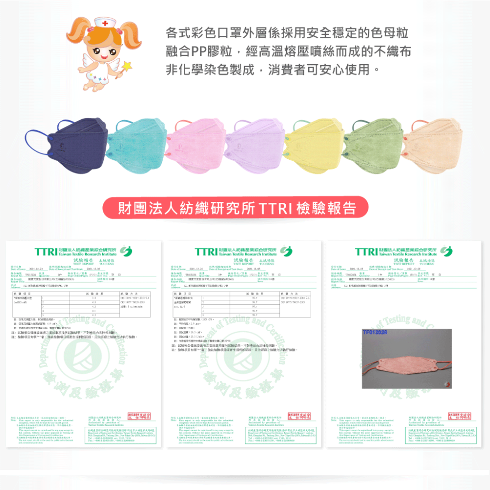 健康天使 成人韓版魚口 KF94醫療口罩 4D醫療口罩 彩色耳繩款 繽紛立體口罩 美妝口罩 台灣製造🇹🇼-細節圖7