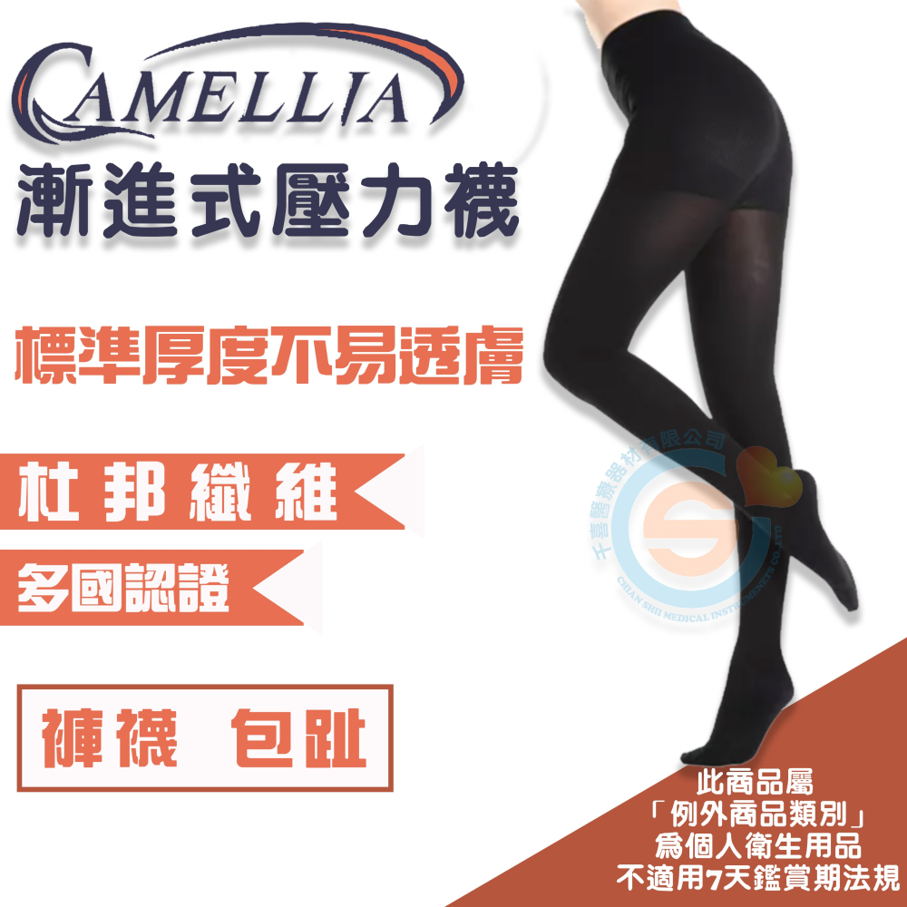 I-M 愛民 Camellia商務型 Softmina隱形超薄 漸進式彈性襪 舒適 減壓 防止靜脈曲張 褲襪 保健-細節圖3