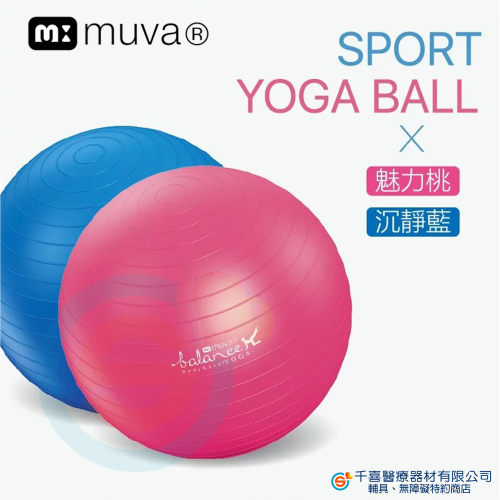 Sunlus 三樂事 muva 瑜珈健身防爆抗力球-直徑65cm 全身性的體能運動