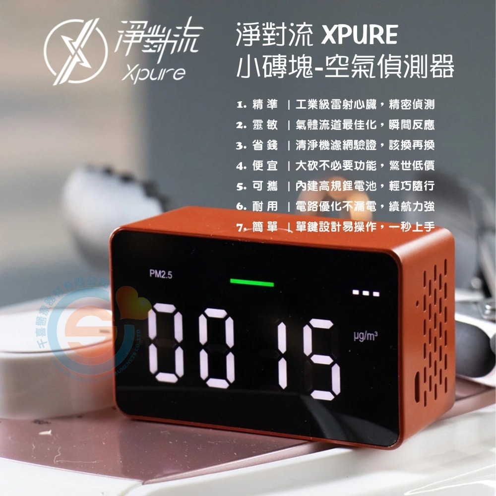 【淨對流】小磚塊-空氣偵測器 台大機械校友研發 堪比工業級精準 5秒內靈敏偵測 PM2.5 霧霾 廚房油煙 空氣汙染-細節圖9