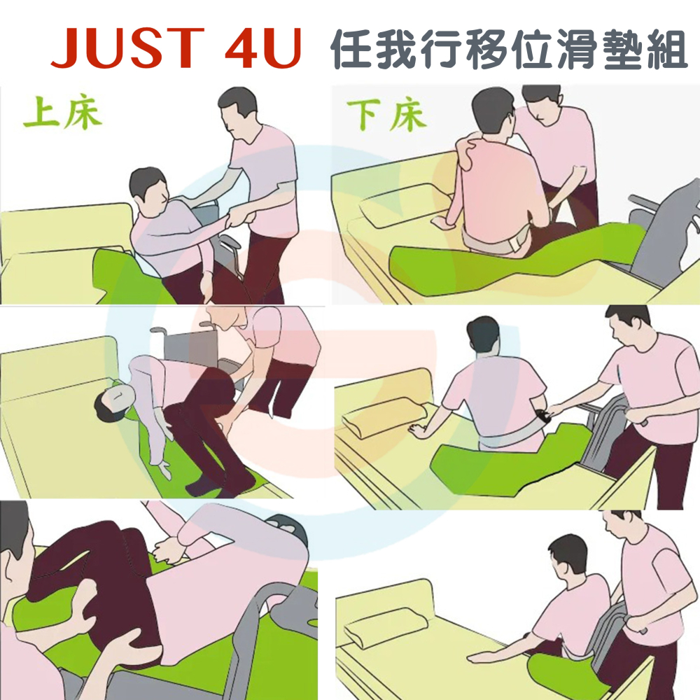 JUST 4U 強生 TV-123-Set 任我行移位滑墊組 位移 滑墊 滑板 可搭配電動床 床移到輪椅-細節圖2