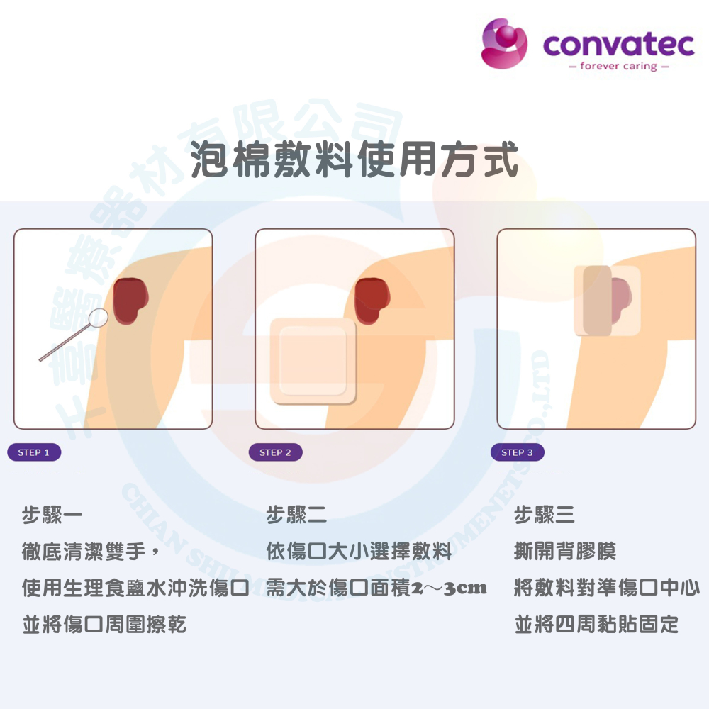 ConvaTec 康威 AQUACEL Ag Foam Dressing 愛康膚 銀泡棉敷料 親水性纖維 抗菌 褥瘡-細節圖4