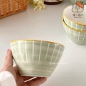 淺綠漸層白豎線飯碗/小碗🌾-規格圖6