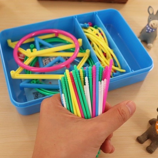 立體空間教具 空間立體幾何形體框架 搭建幾何體框架模型 立體棒桌面款 數學空間思維學習 教學儀器  建塔桌遊  幾何形狀-細節圖5