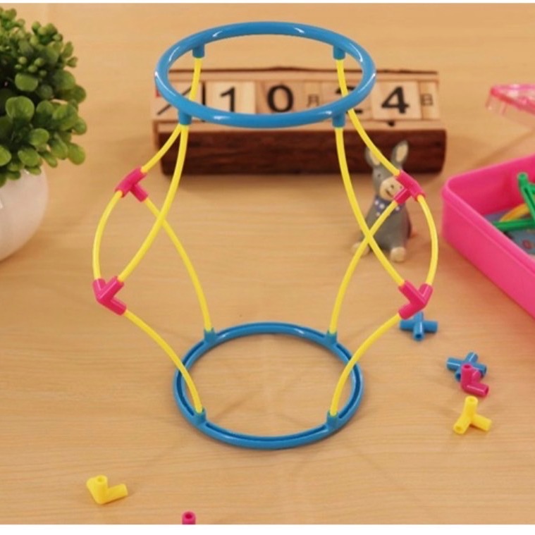 立體空間教具 空間立體幾何形體框架 搭建幾何體框架模型 立體棒桌面款 數學空間思維學習 教學儀器  建塔桌遊  幾何形狀-細節圖6