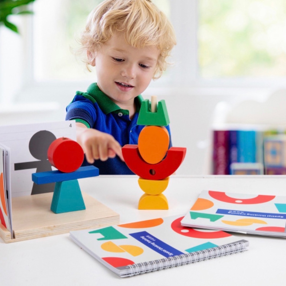 三維立體投影空間 空間對應拼圖桌遊 3D空間邏輯影子拼圖 大顆粒積木-細節圖5