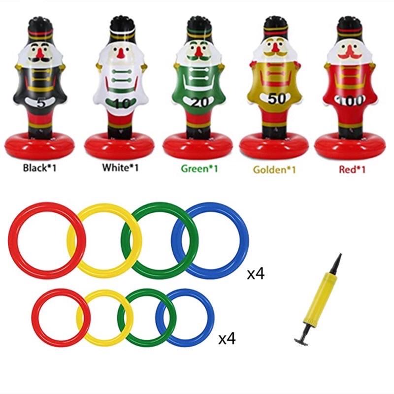 聖誕節套圈 聖誕充氣套圈（紅+綠糖果附8個套圈）  聖誕充氣 聖誕活動 聖誕佈置 聖誕糖果裝飾 聖誕佈置-細節圖7