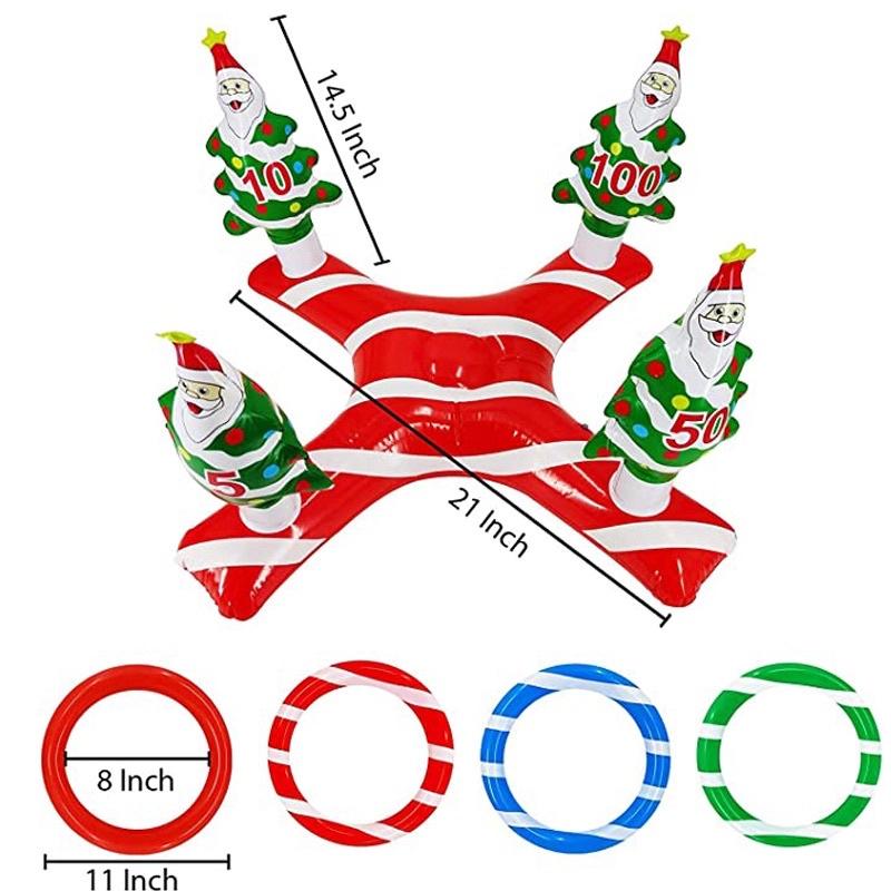 聖誕節套圈 聖誕充氣套圈（紅+綠糖果附8個套圈）  聖誕充氣 聖誕活動 聖誕佈置 聖誕糖果裝飾 聖誕佈置-細節圖8