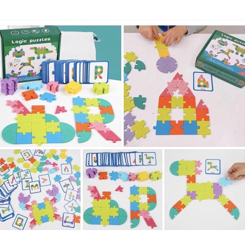 邏輯思維拼圖遊戲  拼圖遊戲 邏輯思維拼圖 透過操作認識空間 對應概念 訓練小肌肉發展 空間概念桌遊 小肌肉發展-細節圖4