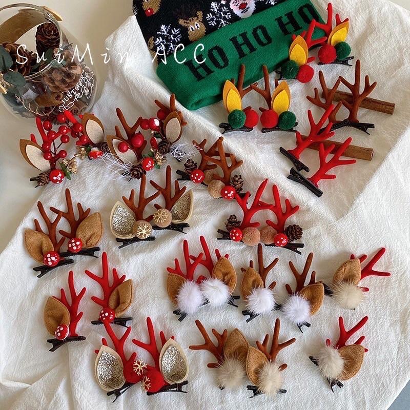 麋鹿髮夾 麋鹿髮夾 麋鹿髮飾 麋鹿裝飾 麋鹿 聖誕飾品 聖誕髮夾-細節圖3