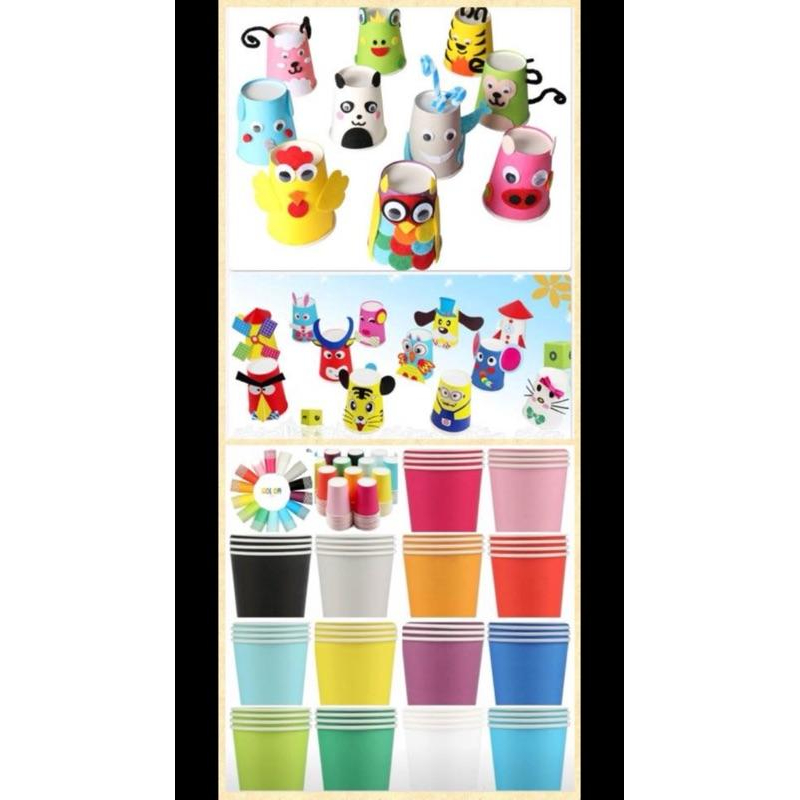 彩色紙盤、紙杯、花瓣紙盤、勞作盤子 勞作杯子 花紙盤 造型紙盤-細節圖3