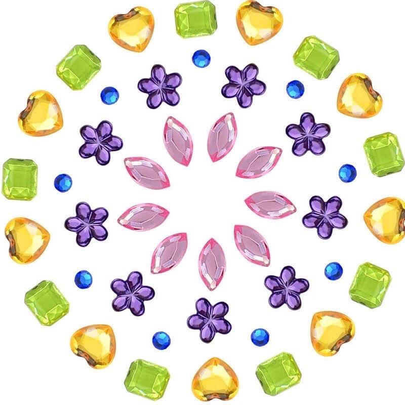 彩色壓克材料包 鑽石材料包、勞作材料、壓克力材料包 壓克力彩鑽貼組合（大小混合款）壓克力彩鑽貼 壓克力材料包 壓克力彩鑽-細節圖9