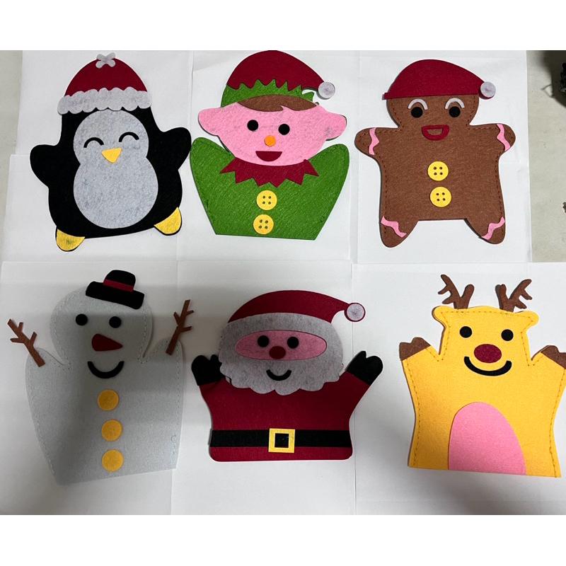 聖誕手偶（完成品一組6個） 聖誕手偶 聖誕手作 聖誕配件 聖誕素材 聖誕故事 聖誕繪本周邊商品-細節圖4