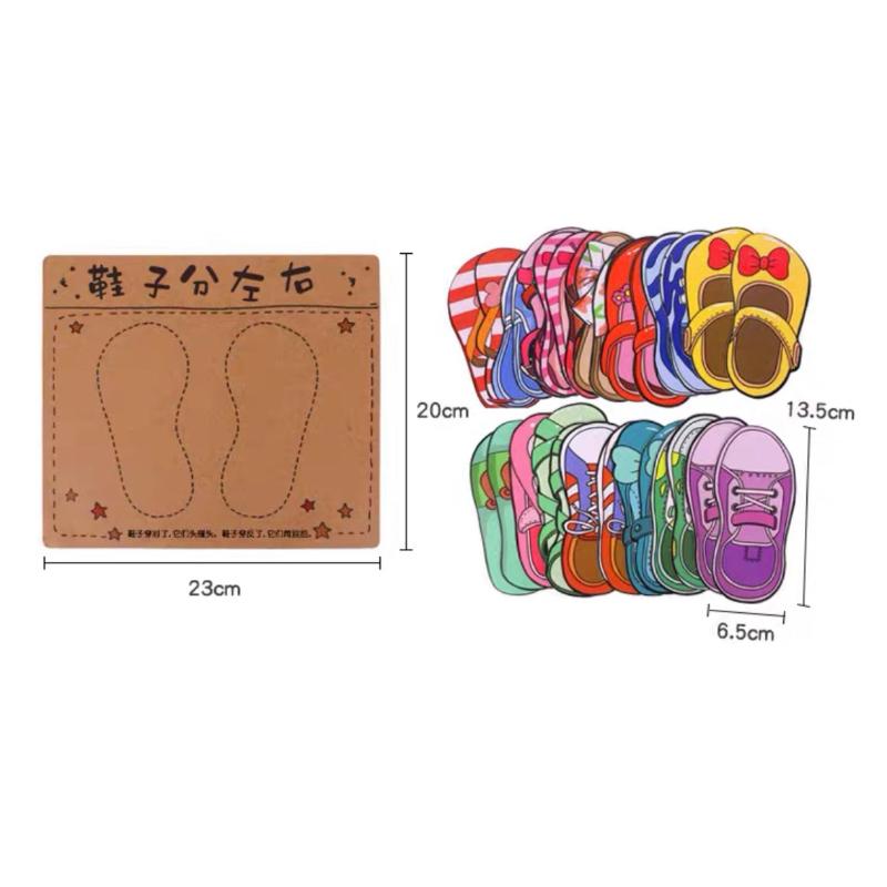 角落區 生活學習自理 生活技能教學 左右邊教學 左右教材 認識左右腳 左右教學 學習鞋子分左右教材-細節圖3