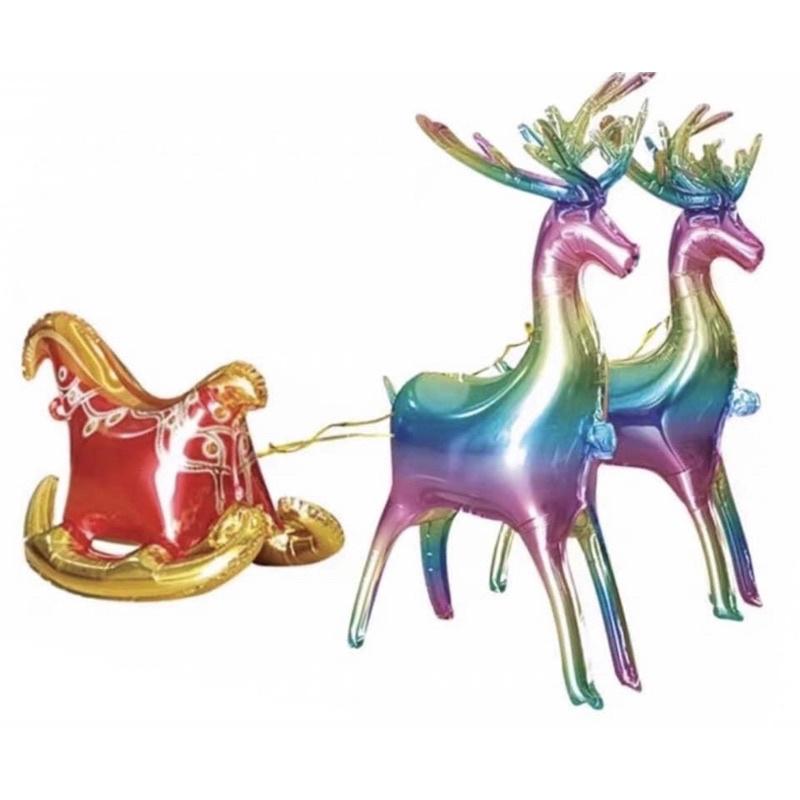 麋鹿 立體聖誕樹聖誕麋鹿   大雪橇系列 彩 雪橇鋁球立體聖誕樹 雪橇 聖誕雪橇 立體聖誕樹 聖誕鋁球-細節圖5