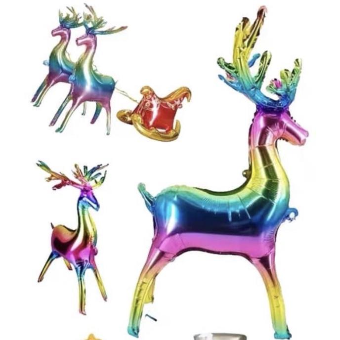 麋鹿 立體聖誕樹聖誕麋鹿   大雪橇系列 彩 雪橇鋁球立體聖誕樹 雪橇 聖誕雪橇 立體聖誕樹 聖誕鋁球-細節圖6