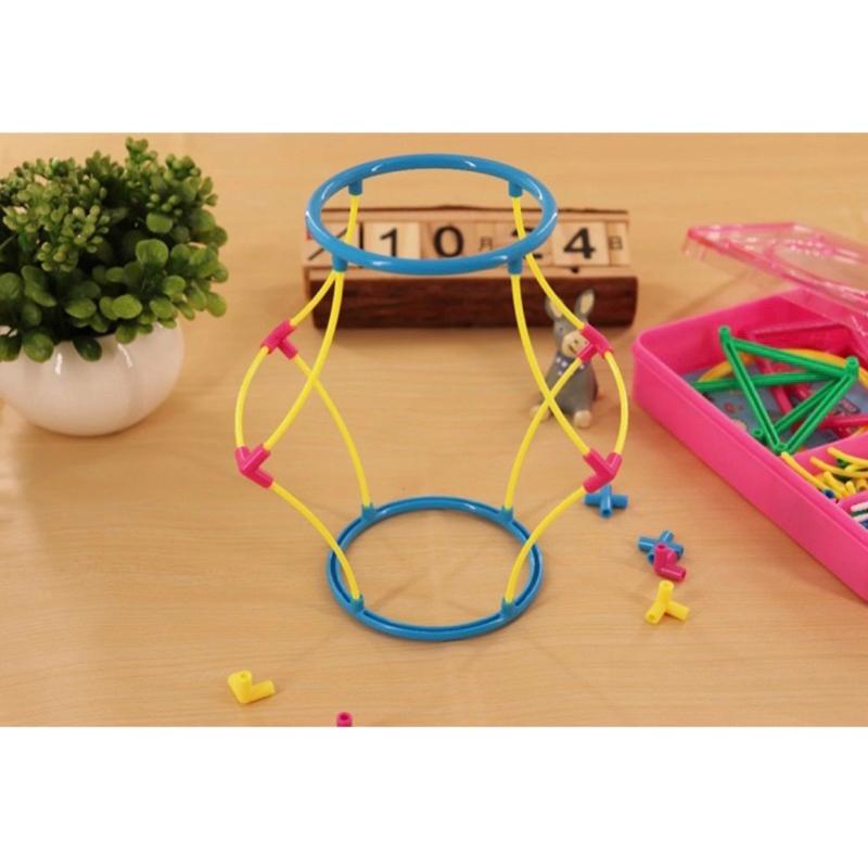 立體空間教具 數學教學 搭建幾何體框架 數學空間塔桌遊  形狀認知 正方形特徵 長方形的體積 空間概念 認識形狀-細節圖2