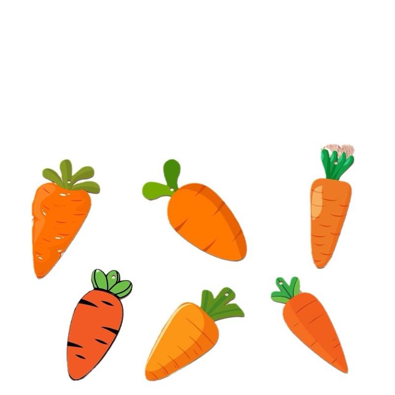 復活節素材 認識蔬菜 蔬菜彩繪 胡蘿蔔素材 胡蘿蔔塗鴉片 復活節素材 蘿蔔 認識蔬菜 復活節道具 10片-細節圖3