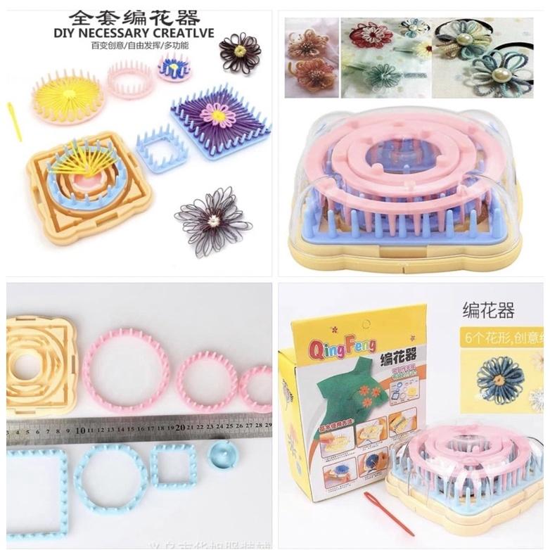 DIY毛線手工編織器 一組有六入 編織器 方形編織器 毛線器 編織器 手工編織 繞線器 繞線編織 繞線教材-細節圖2