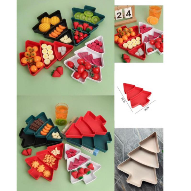 聖誕樹盤子 2入組 聖誕樹擺設盤 聖誕樹收納盒 聖誕樹擺設 聖誕樹盤子-細節圖2