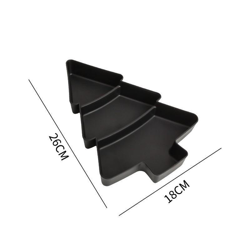 聖誕樹盤子 2入組 聖誕樹擺設盤 聖誕樹收納盒 聖誕樹擺設 聖誕樹盤子-細節圖3