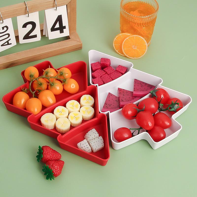 聖誕樹盤子 2入組 聖誕樹擺設盤 聖誕樹收納盒 聖誕樹擺設 聖誕樹盤子-細節圖6