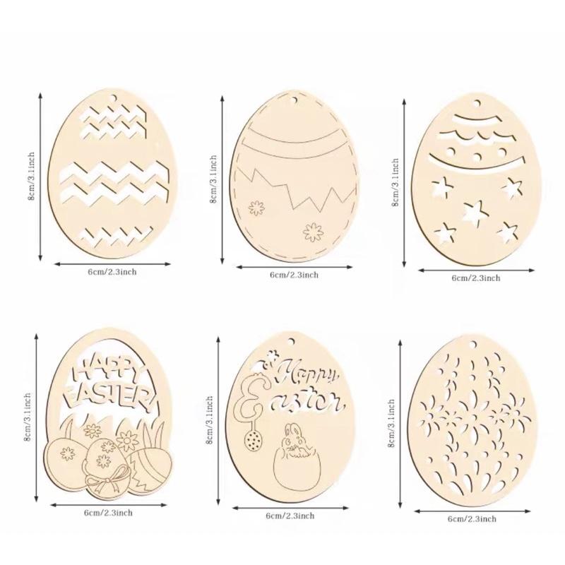 彩繪空白蛋木片掛飾 復活節 木片款 蛋 彩繪蛋 蛋 木片蛋 裝飾蛋 復活節 蛋材料包 蛋 木蛋-細節圖2