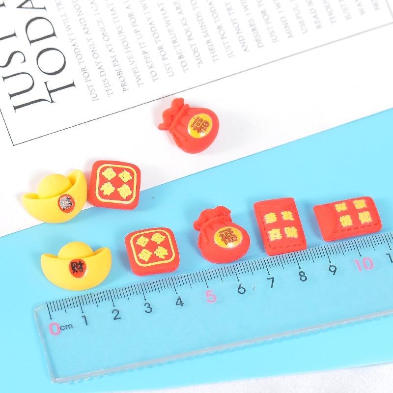 Diy春節金配件 金屬 配件  春節掛飾 春節樹脂貼片 春節樹脂貼片材料包 春節 樹脂 春節手作 春節飾品 春節串珠-細節圖4