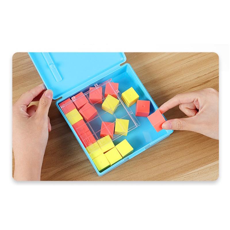 正方體數學教具小學生四五年級觀察器物體三視圖立體模型  正方形體積認識 正方形方位認識 透視形狀認識  方形的組合-細節圖6