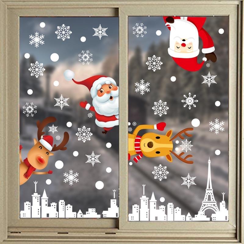 聖誕款表情貼紙 聖誕貼紙 聖誕表情 聖誕素材聖誕🎄櫥窗玻璃靜電 聖誕靜電貼 聖誕裝飾 聖誕櫥窗貼紙 聖誕櫥窗裝飾-細節圖4