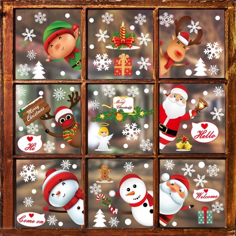 聖誕款表情貼紙 聖誕貼紙 聖誕表情 聖誕素材聖誕🎄櫥窗玻璃靜電 聖誕靜電貼 聖誕裝飾 聖誕櫥窗貼紙 聖誕櫥窗裝飾-細節圖5