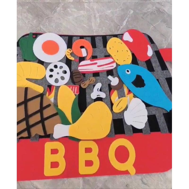 燒烤套裝 仿真烤肉 烤肉玩具 仿真串燒組合 中秋節玩具 中秋教具 串燒玩具 燒烤玩具 仿真肉片 仿真烤肉盤 仿真魚-細節圖9