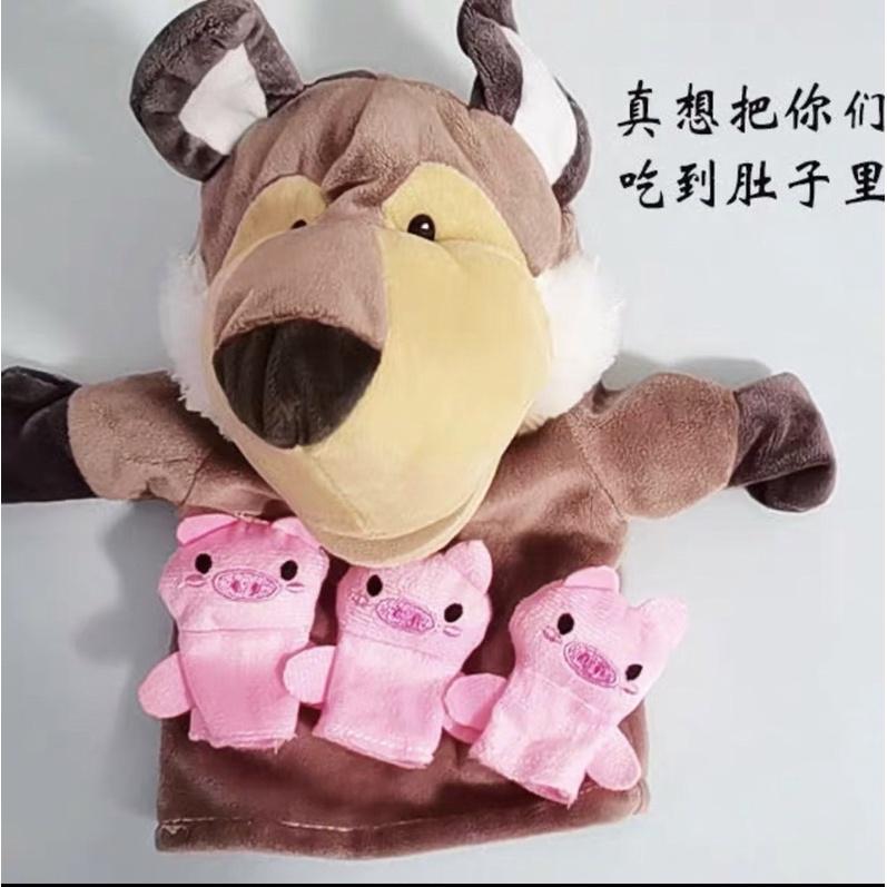 手指玩偶 一家人手指偶 十二生肖手指偶、故事手偶 手偶教具 可張開嘴巴手偶 鱷魚手偶 鴨子手偶 猴子手偶-細節圖9
