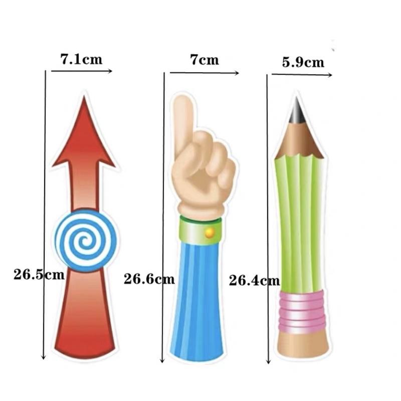 造型大款旋轉指針 背後有磁 箭頭 手指 鉛筆 轉盤大指針 磁性指針轉盤 指針轉盤 指針 轉盤-細節圖3