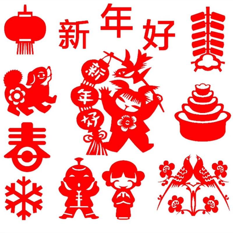 窗花 春節剪紙 剪紙 12生肖 春節勞作 春節窗花 窗花剪紙 生肖剪紙 十二生肖 生肖剪紙-細節圖3