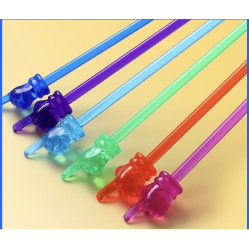 10支一盒 指教棒 教學教具必備 食指教學棒  可愛手指教學棒 閱讀棒 指教棒-細節圖6