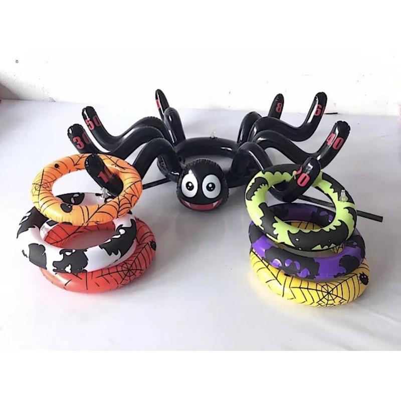 充氣大蜘蛛套圈 充氣蜘蛛拋圈萬聖節玩具 萬聖節教具 蝙蝠頭套 蝙蝠套圈 萬聖節套圈 萬聖節活動玩具-細節圖4