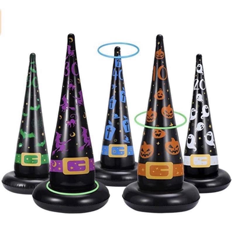 充氣大蜘蛛套圈 充氣蜘蛛拋圈萬聖節玩具 萬聖節教具 蝙蝠頭套 蝙蝠套圈 萬聖節套圈 萬聖節活動玩具-細節圖5