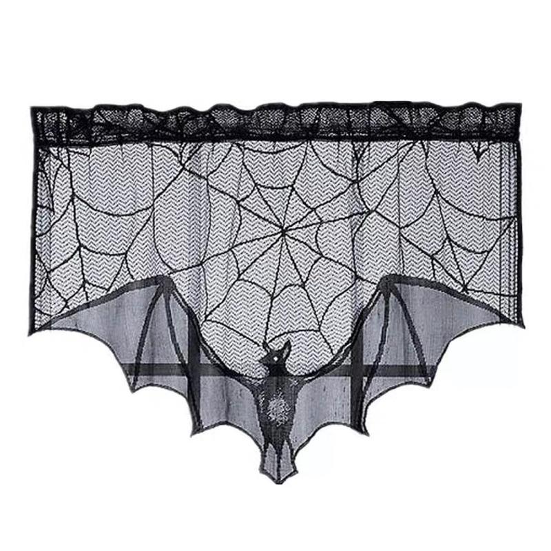 掛簾 萬聖佈置 門窗窗簾 蝙蝠門窗 蝙蝠窗掛-細節圖2