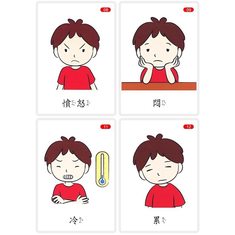 情緒表情 表情認知 表情圖表繁體注音款 情緒卡20張-細節圖3