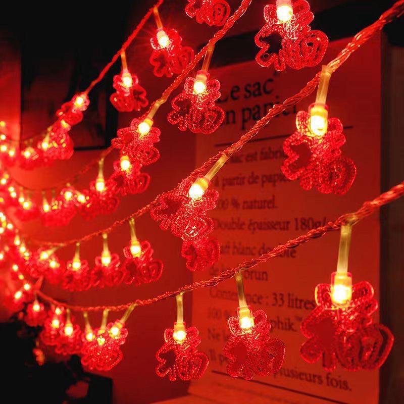 春節燈飾 農曆年燈串 2條 ✅春節燈串；過年款燈飾絲帶🎀隨機2條-細節圖5